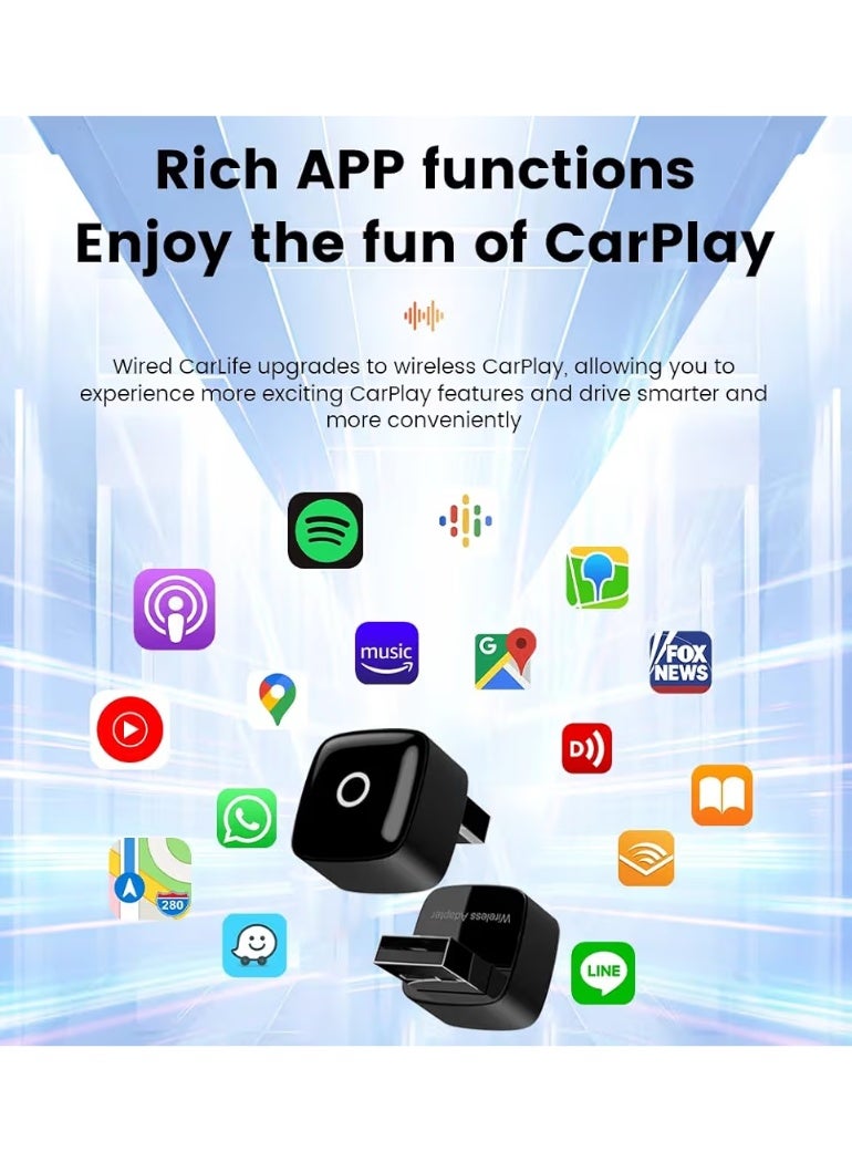 Vierex Baidu CarLife to Wireless CarPlay Adapter, Plug & Play Conversion Box, Retains Original Controls, Fast Startup, Compatible with Chinese Cars, Honda, Hyundai Elantra, Nissan Qashqai, Kia Seltos More - Image 5